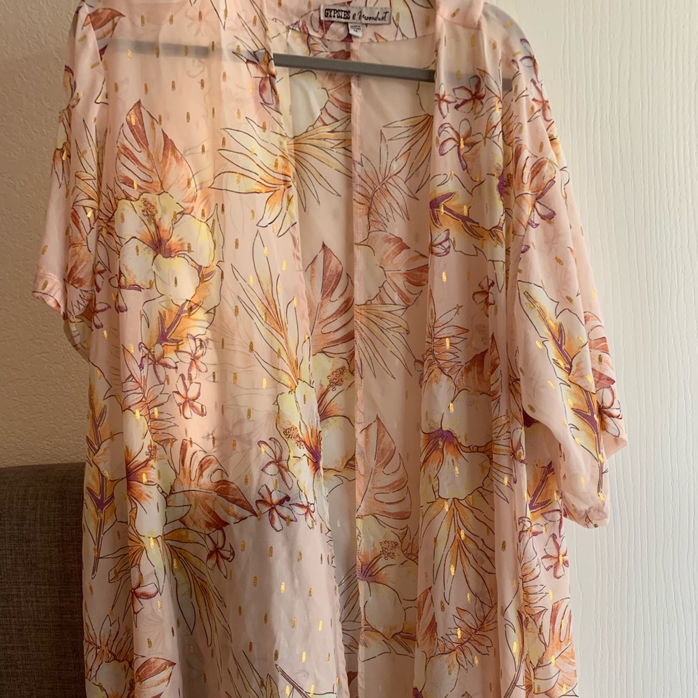Sheer Summer calf length kimono